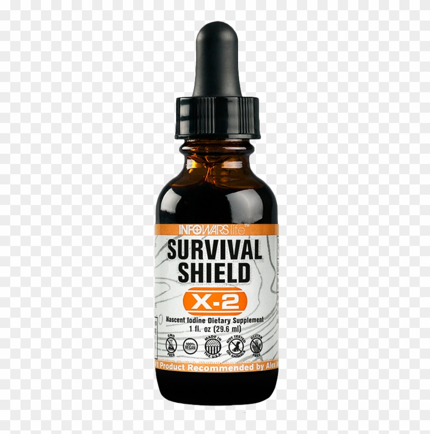 Bottle Of Infowars Life Survival Shield X-2 Iodine - Survival Shield X-2 Clipart #4408092