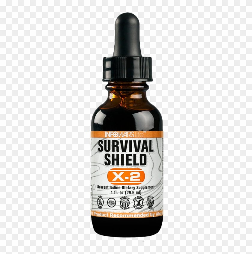 Bottle Of Infowars Life Survival Shield X-2 Iodine - Survival Shield X-2 Clipart