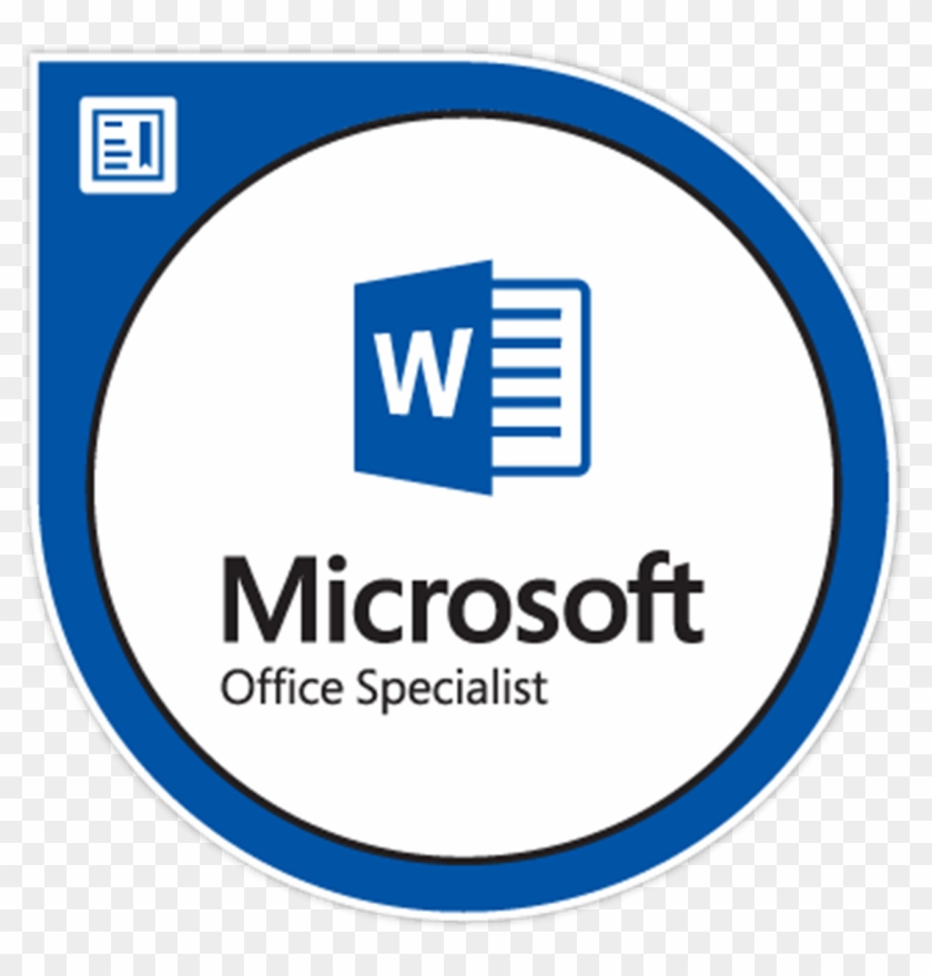 Microsoft Office Specialist Word 2016 Clipart #4408547