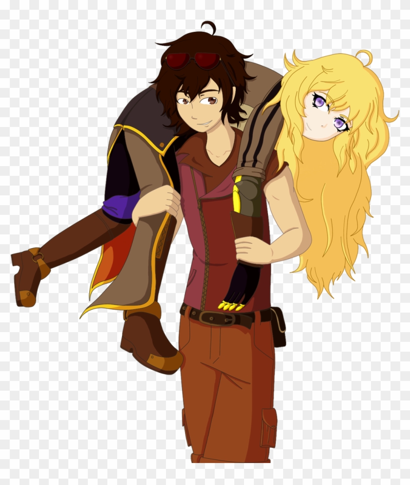 Aka Colored That Picture Of Rwby @chuggaaconroy Carrying - Picking Up Fireman Style Clipart #4409481
