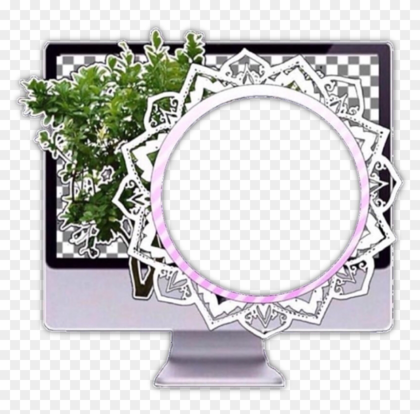 #transparent #tv #computer #pink #flower #plant #overlay - Allu Arjun Arya 2 Clipart #4409521