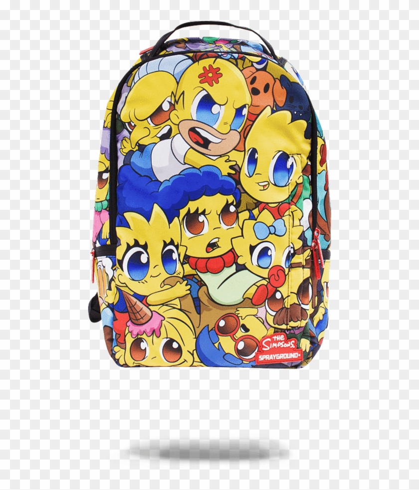 Larger Photo Sprayground Simpsons Backpack Clipart (4409700) PikPng