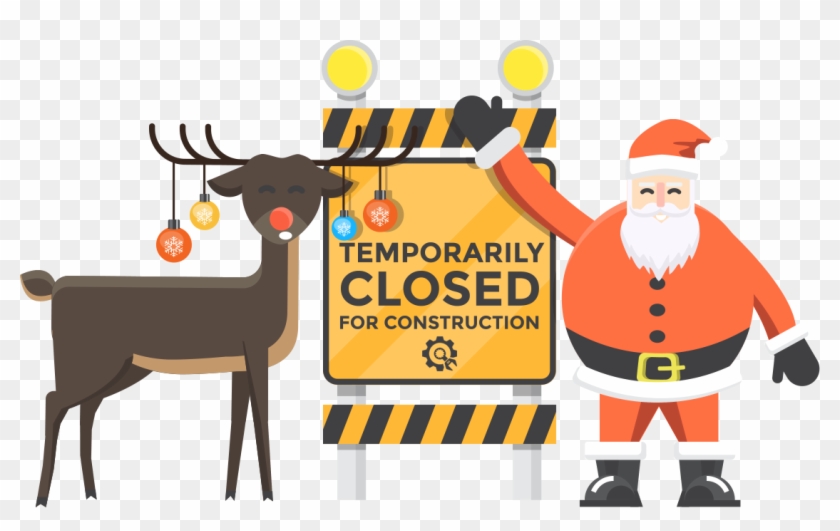 Com Under Construction - Under Construction Christmas Clipart - Png Download #4410177