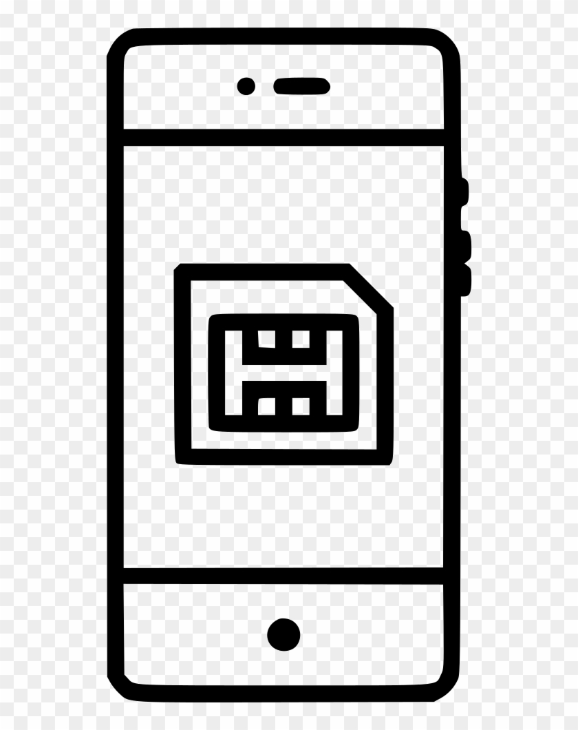 Sim Card Microsim Telecommunication Phonesimcard Gsm - Phone Wallpaper Icon Clipart