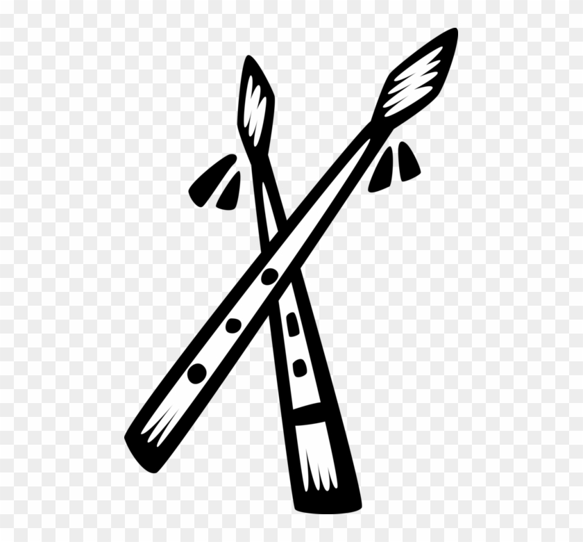 Vector Illustration Of Native American Indigenous Indian Clipart