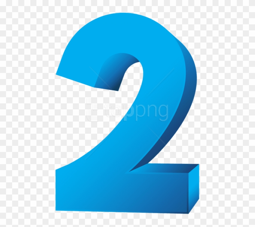 Download Blue Number Two Transparent Clipart Png Photo - Numero 1 En Celeste Para Imprimir