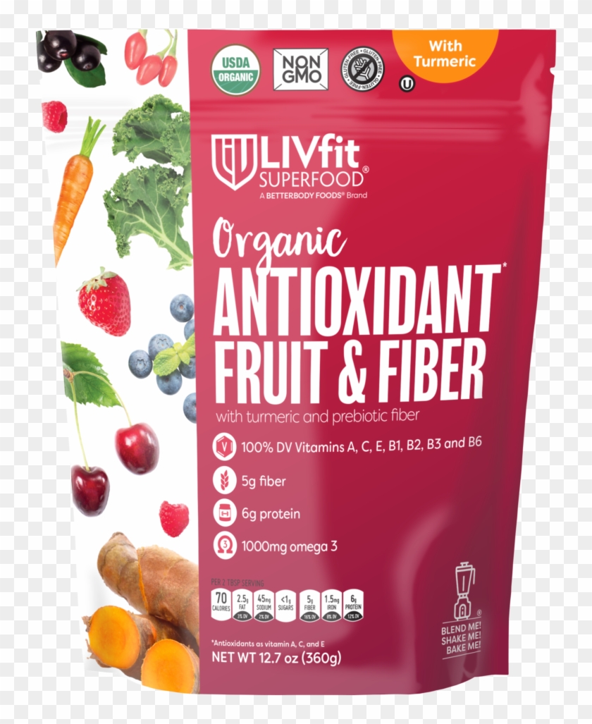 Antioxidant Fruit & Fiber Blend - Livfit Superfood Blend Clipart #4411359
