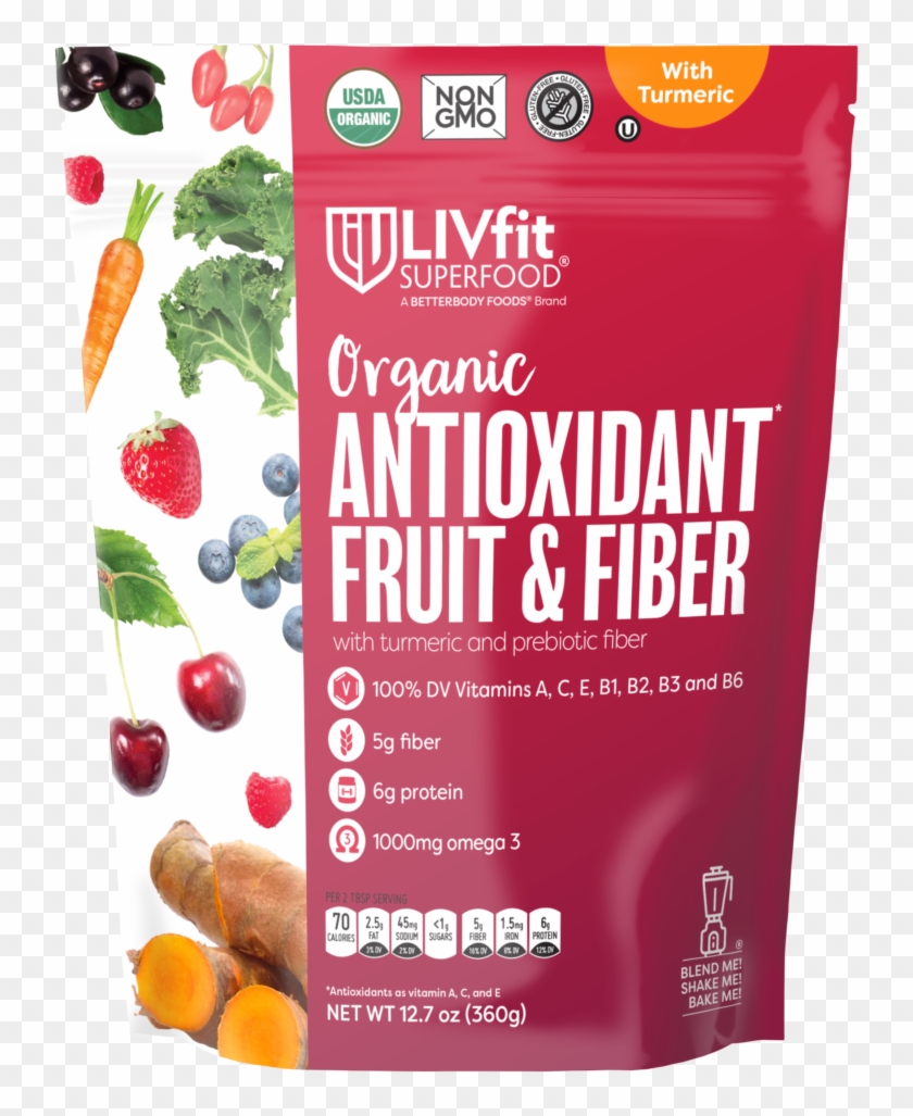 Antioxidant Fruit & Fiber Blend - Livfit Superfood Blend Clipart