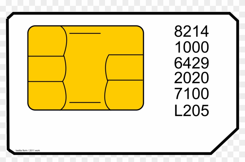 Sim Card Clipart Svg - Illustration - Png Download