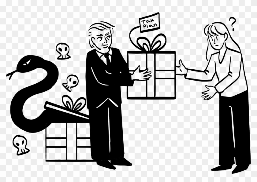 Picture Black And White Download Tax Policy Favors - Cartoon Clipart #4411995