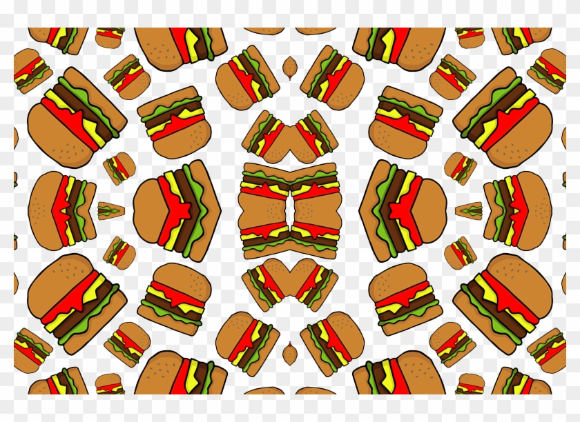 Dancing With Cheese Burgers, Blt's And Chips On Plain Clipart
