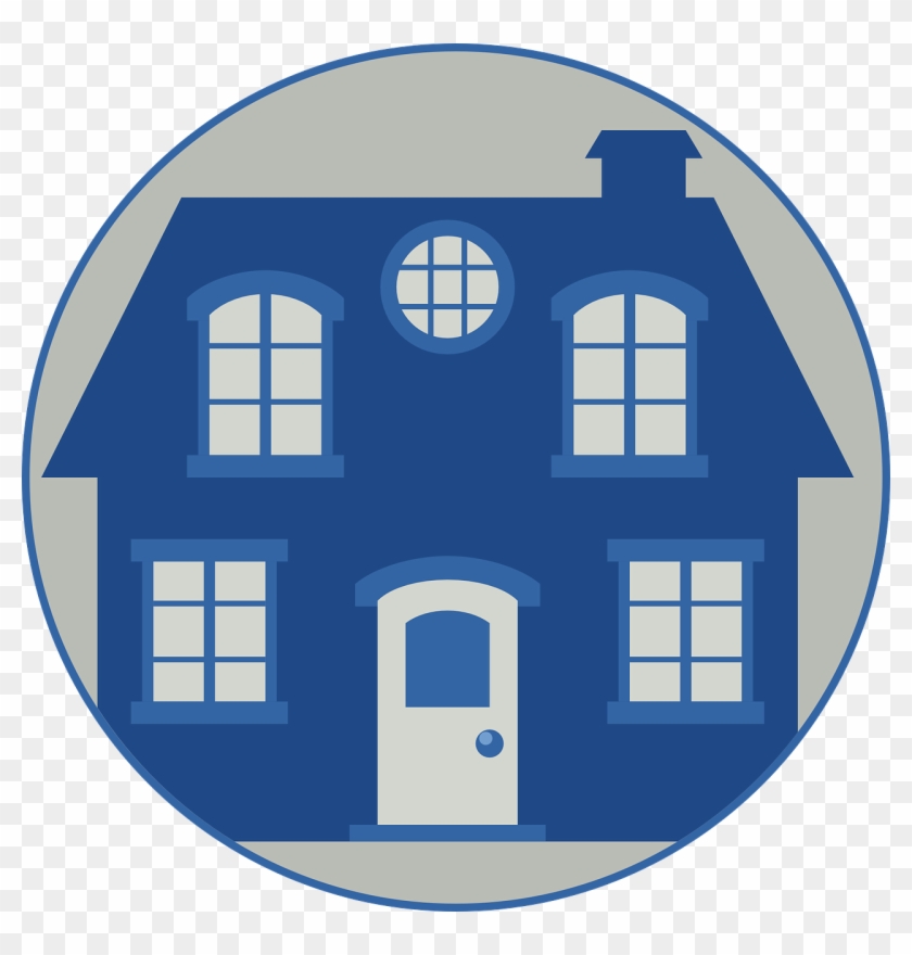 Little Blue House Clipart - Png Download