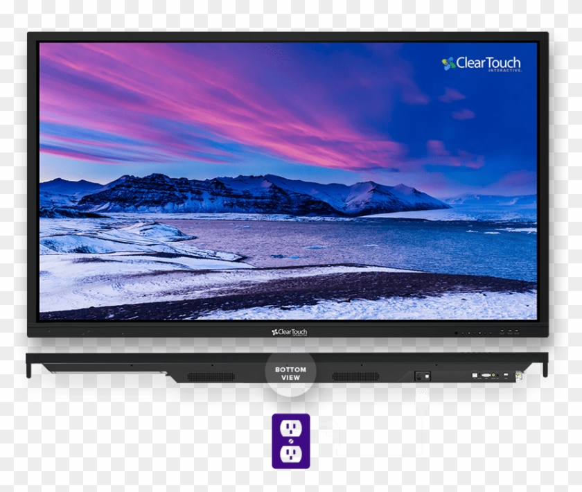 Turning The Power On - Led-backlit Lcd Display Clipart