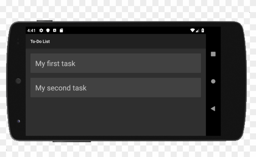 Using Android Material To Create A Static To-do List - Led-backlit Lcd Display Clipart