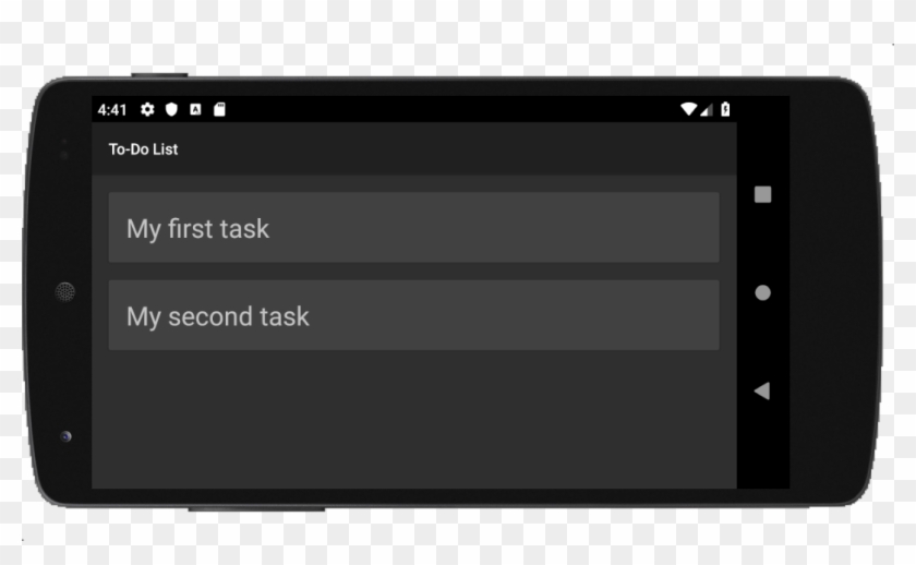 Using Android Material To Create A Static To-do List - Led-backlit Lcd Display Clipart #4413141
