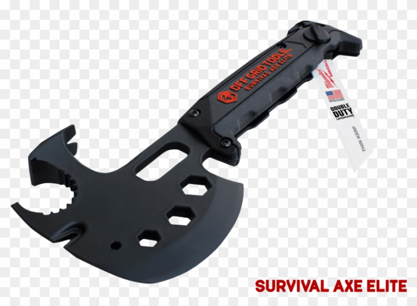 Survival Axe Elite - Metalworking Hand Tool Clipart #4413178