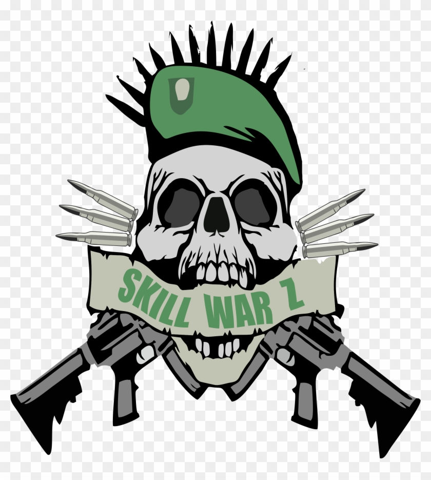 Logotipo Png Red - Caveira E Armas Vetor Clipart