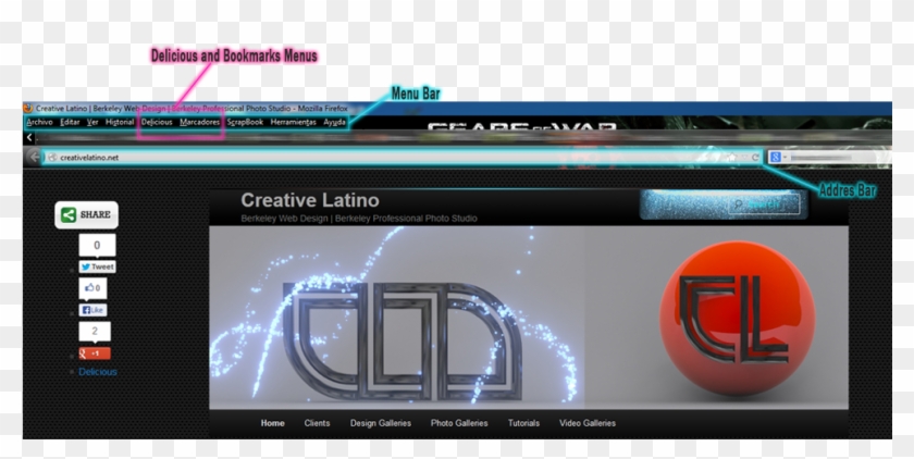 Unhide Bookmarks Menu In Firefox Creative Latino 1 - Computer Program Clipart