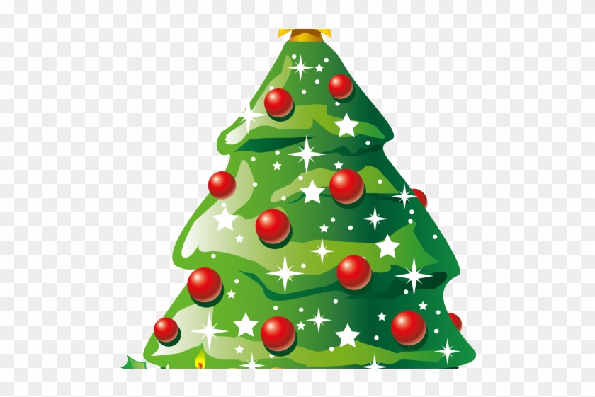 Pine Tree Clipart 2d Paper - Christmas Tree Cartoon Clipart - Png Download #4413694