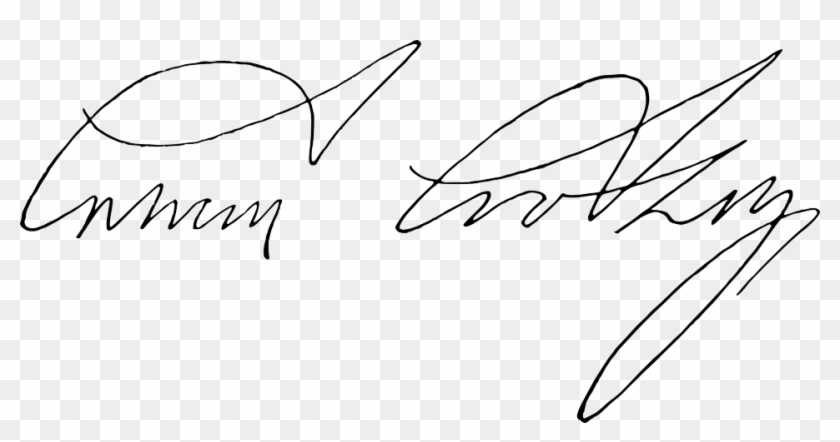 Coolidge Signature Smaller - Line Art Clipart #4414341