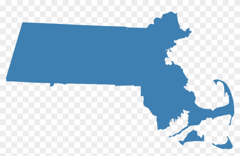 Location - Massachusetts Silhouette Clipart #4414425