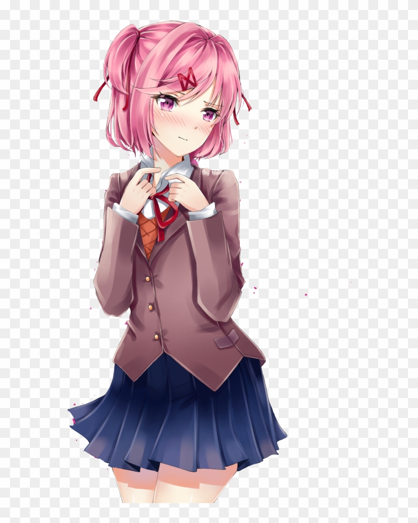 #ddlc #natsuki #doki Doki Literature Club #нацуки #ддлк - Doki Doki Literature Club Natsuki Fanart Clipart #4414782