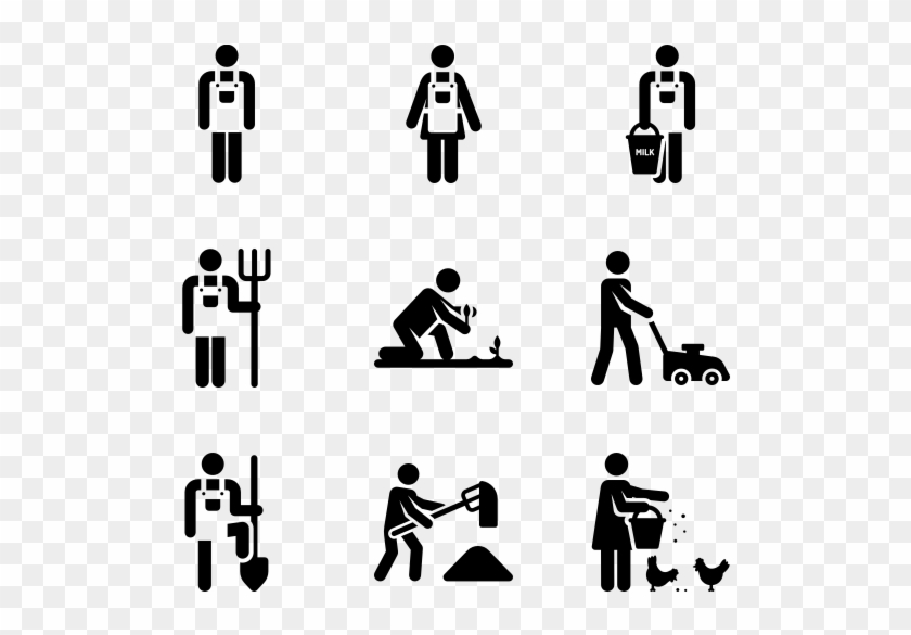 Agriculture - Silhouette Clipart #4414916