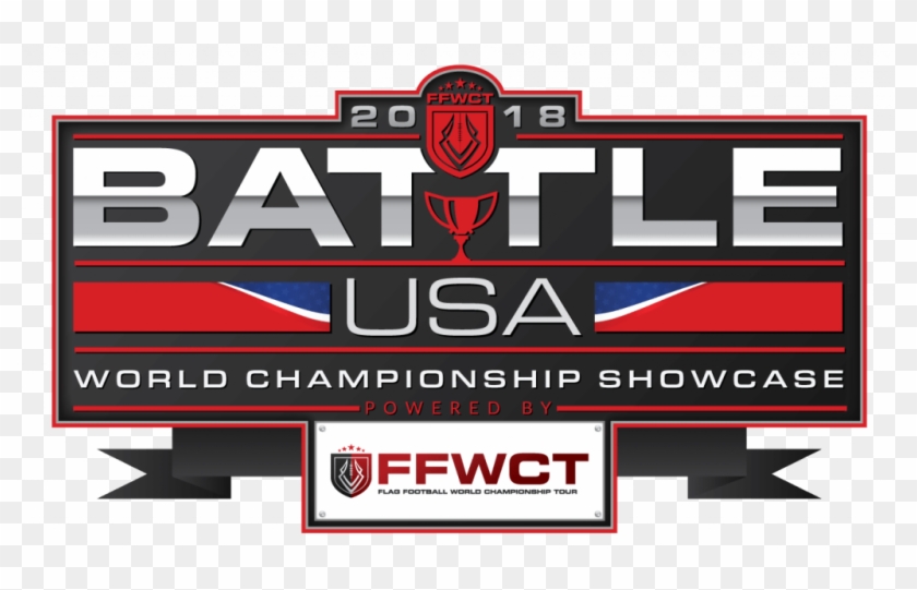 Ffwct Presents The 2018 Battle™ Usa Flag Football World - Emblem Clipart #4415246