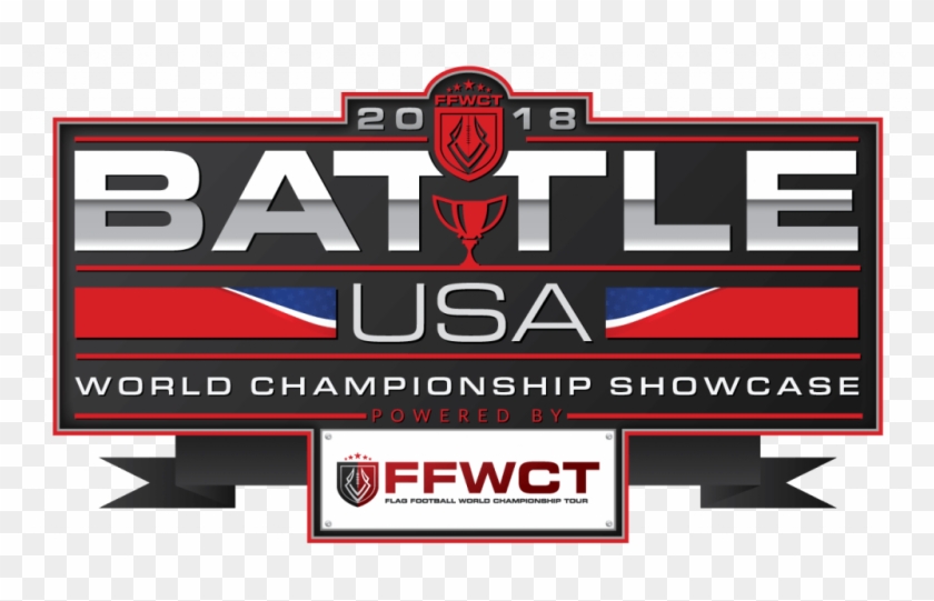 Ffwct Presents The 2018 Battle™ Usa Flag Football World - Emblem Clipart