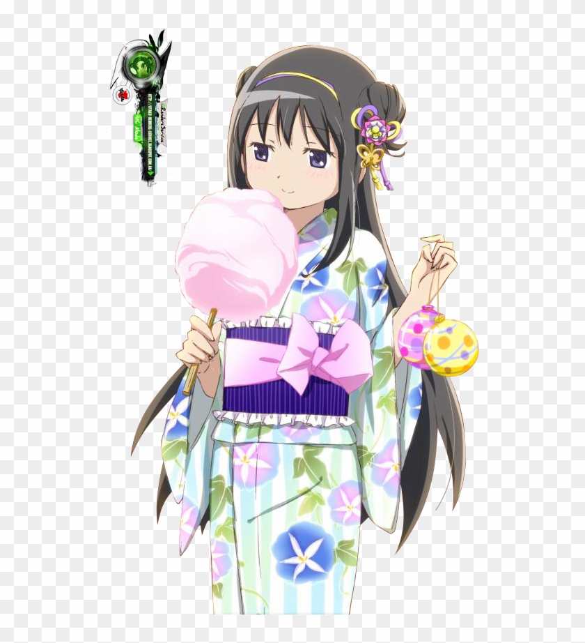 Mahou Shoujo Madoka Magica Images Homura Kimono Hd - Puella Magi Madoka Magica Clipart #4415376