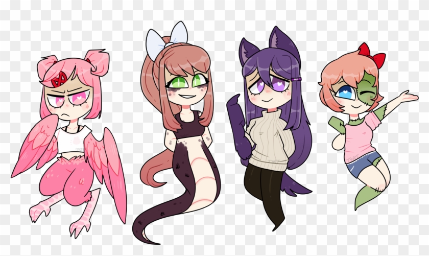 #ddlc #ddlcroleplay #ddlcrp #dokidokiliteratureclub - Cartoon Clipart #4415720