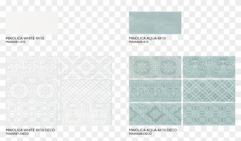 Maiolica White & Maiolica Aqua - Paper Clipart #4415954
