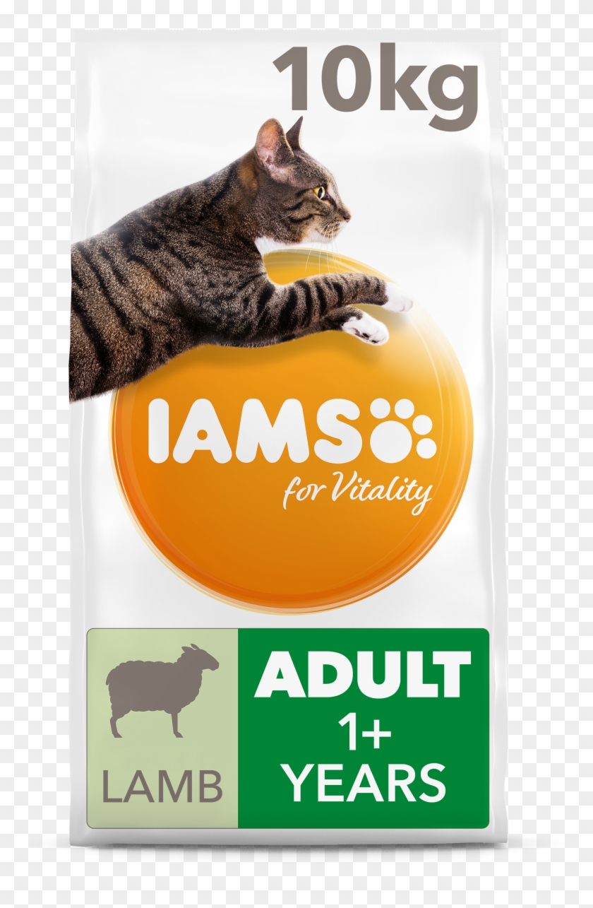 Iams For Vitality Lamb Adult Dry Cat Food 10kg - Iams 12kg Dog Food Clipart