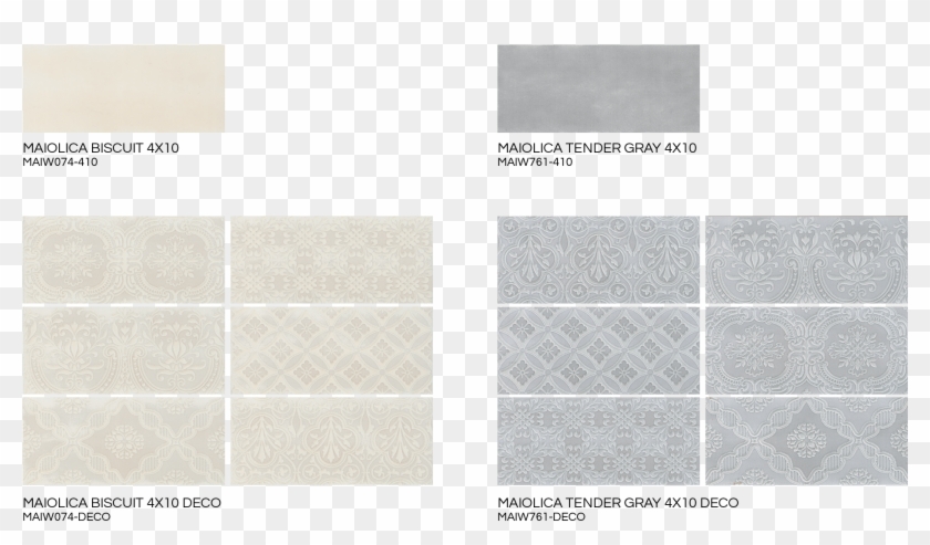 Maiolica Biscuit & Maiolica Tender Gray - Maiolica Tender Gray Wall Tile Clipart #4417012