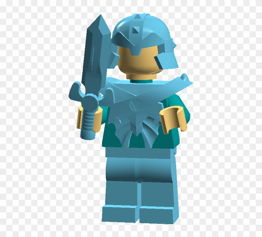 Steve Transparent Diamond Armour - Minecraft Lego Steve Toys Clipart