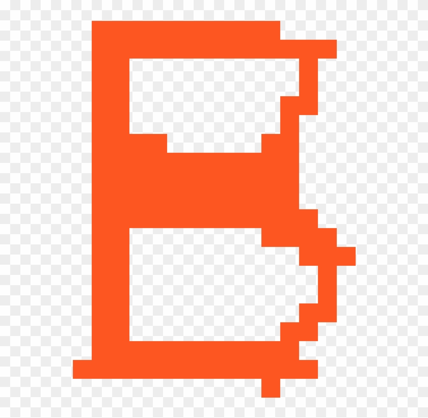 Pbs Orange Letter B - Cartoon Clipart