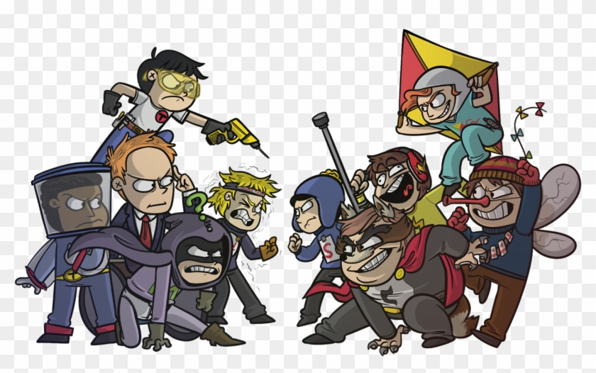 My Art Just For Fun Digital Art South Park The Fractured - Freedom Pals Vs Coon And Friends Clipart #4417637