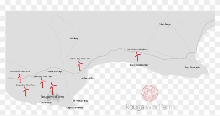 Kouga Wind Farm Is A Renewable Energy Project Which - Map Wind Farms In South Africa Clipart #4418014