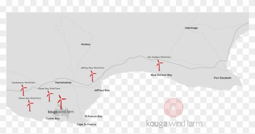 Kouga Wind Farm Is A Renewable Energy Project Which - Map Wind Farms In South Africa Clipart