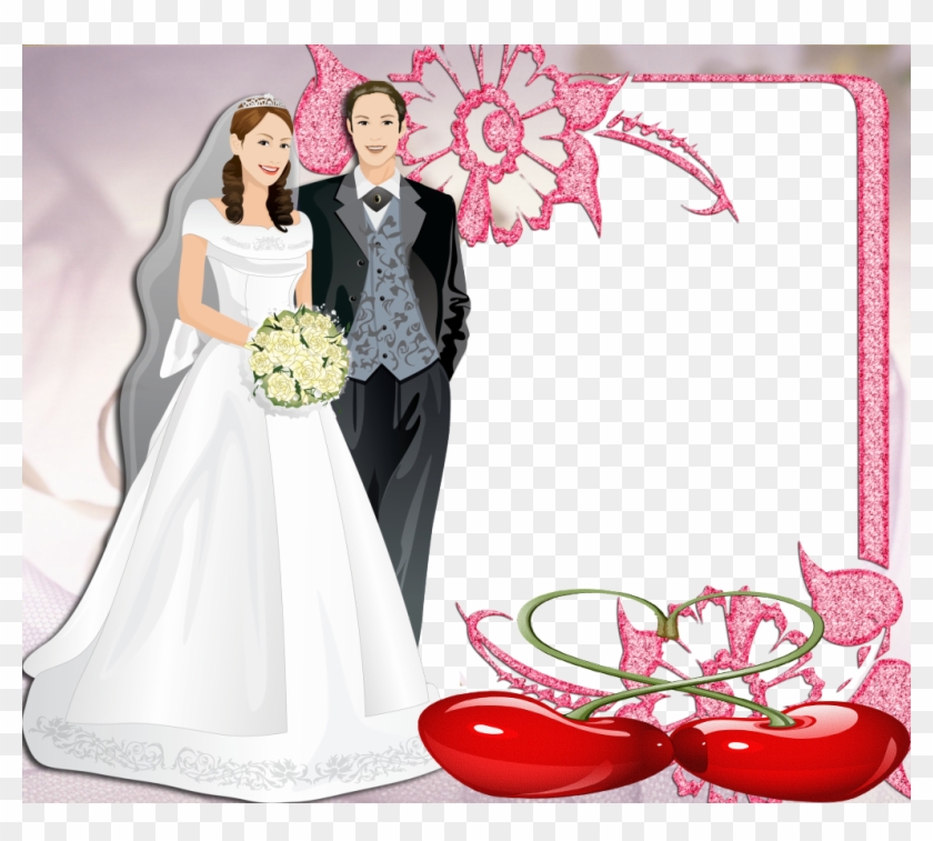 Moldura Para Foto De Casamento Png Clipart