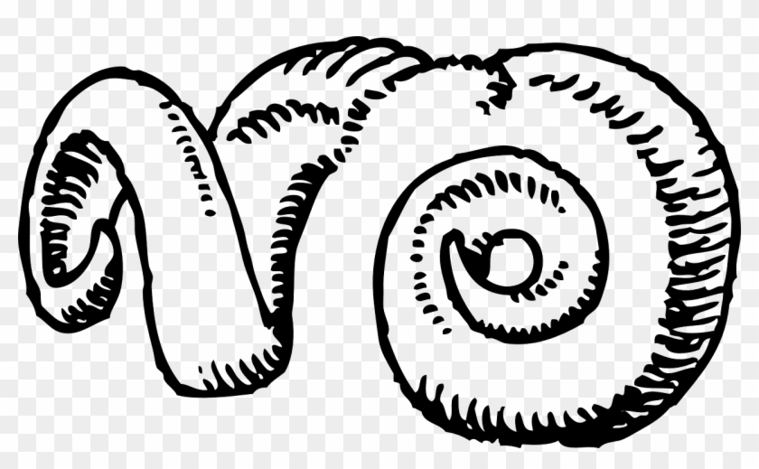 Animal - Sheep Horn Clip Art - Png Download #4418379