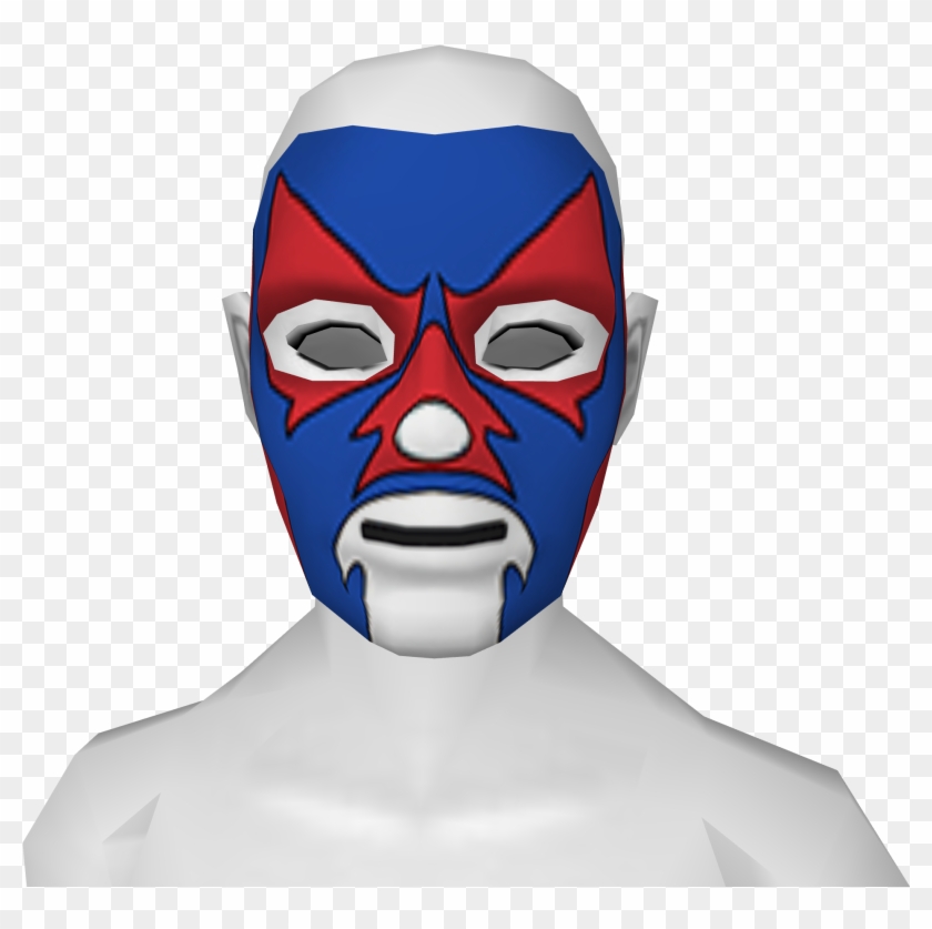 Avatar Blue Red Lucha Libre Mask - Mask Clipart