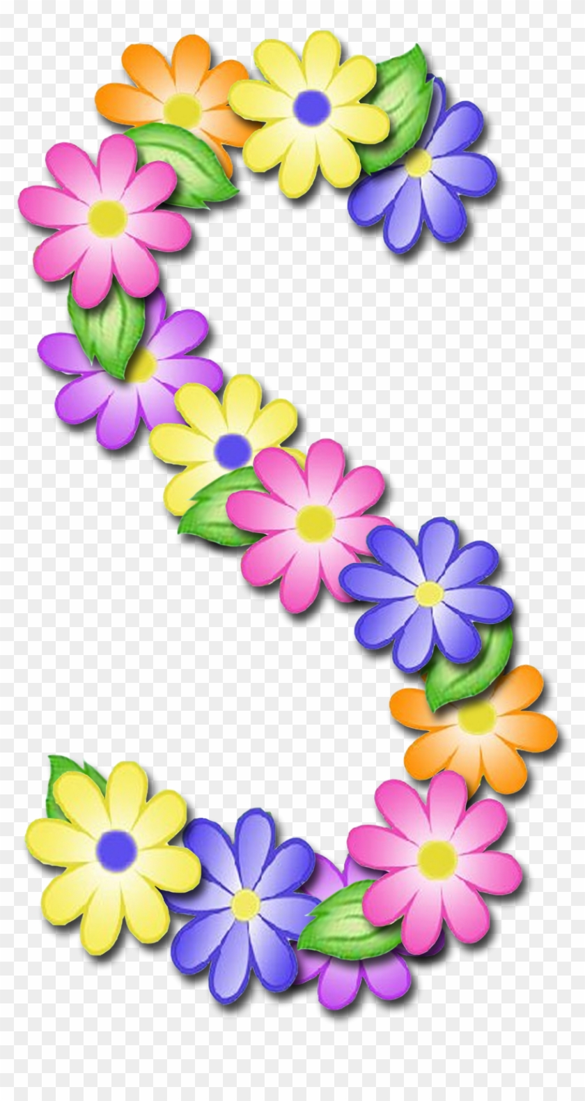 Alfabeto De Primavera Letras Em Png Muito Lindo Letras - Letra Do Alfabeto Primavera Clipart