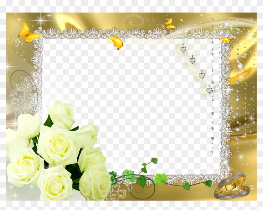 Frames Png - Casamento - Garden Roses Clipart #4418695