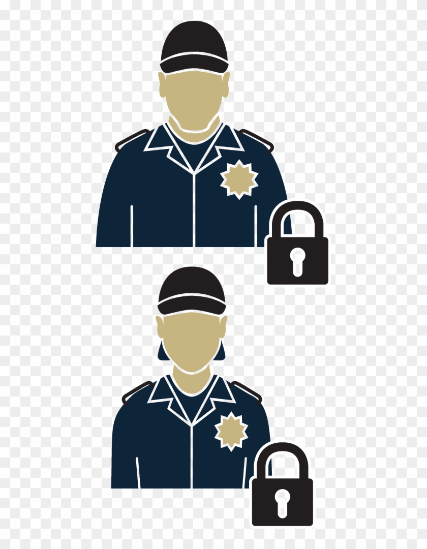 Viñetas De Hombre Y Mujer En Aviso De Privacidad - Illustration Clipart #4419062
