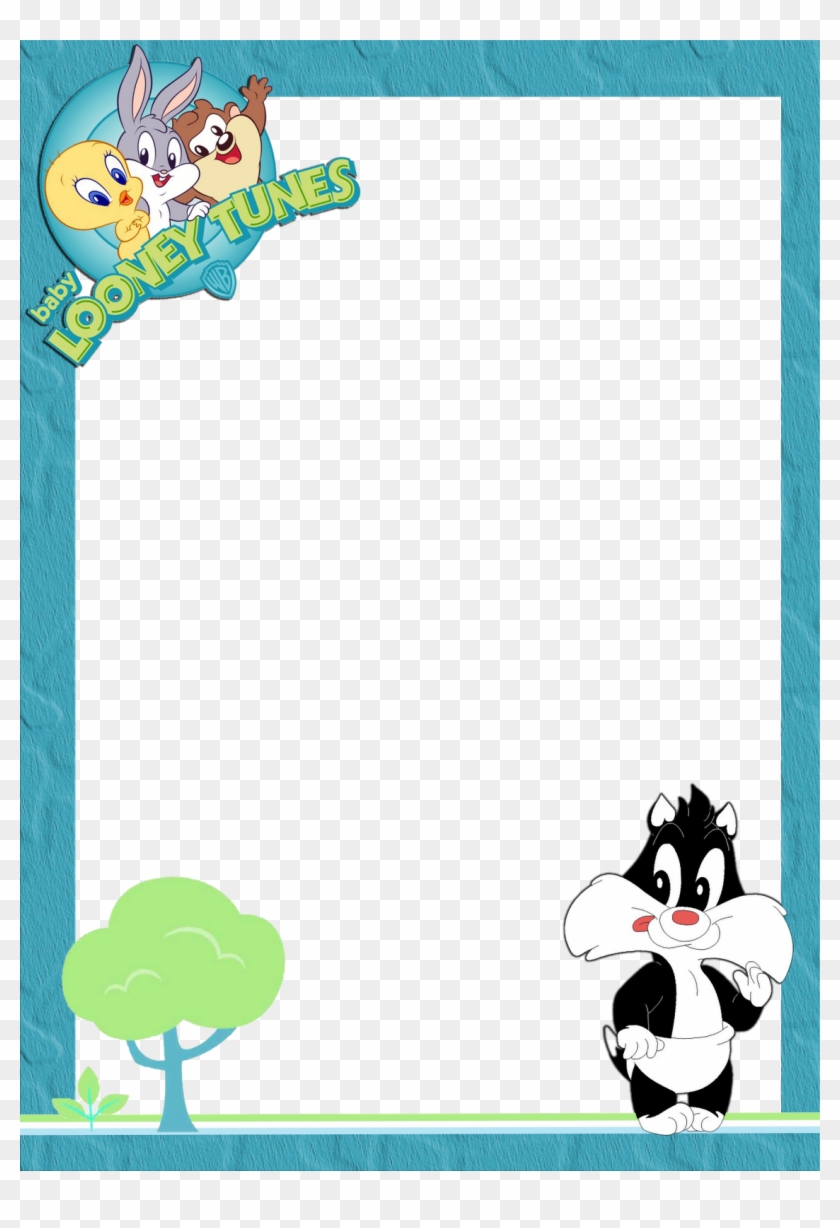 Molduras Png Photoshop - Baby Looney Tunes Blank Invitations Clipart #4419506