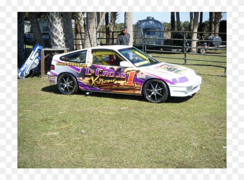 Race Car Wrap Designed By Custom Graphics And Signs - Honda Cr-x Clipart #4419643