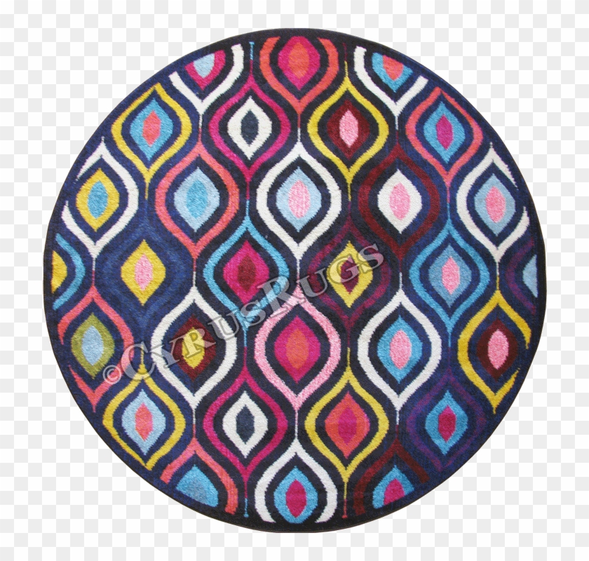 Kaleidoscope Abstract Round Rug G330a D - Circle Clipart