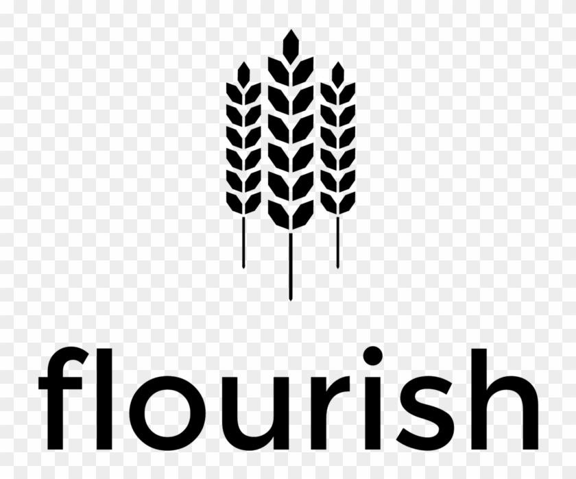 Flourish Logo Black Clipart