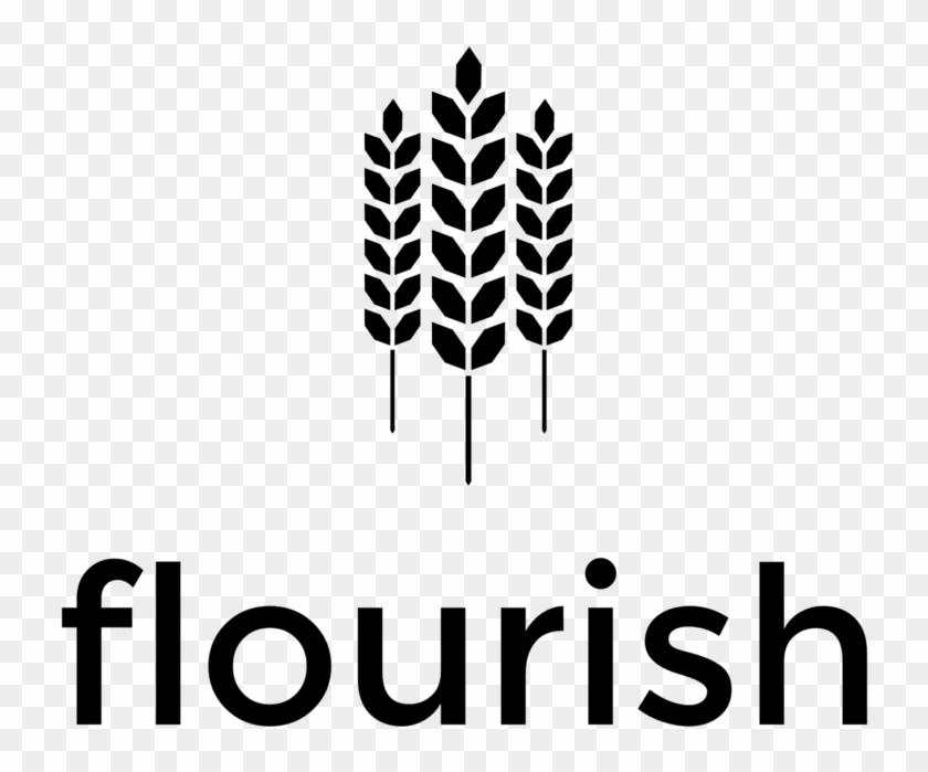 Flourish Logo Black Clipart #4420236